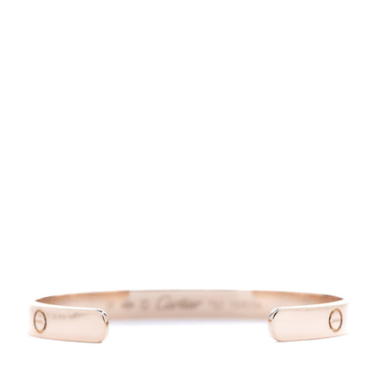 Cartier 18K Pink Gold LOVE Cuff Bracelet 17 2 of 4