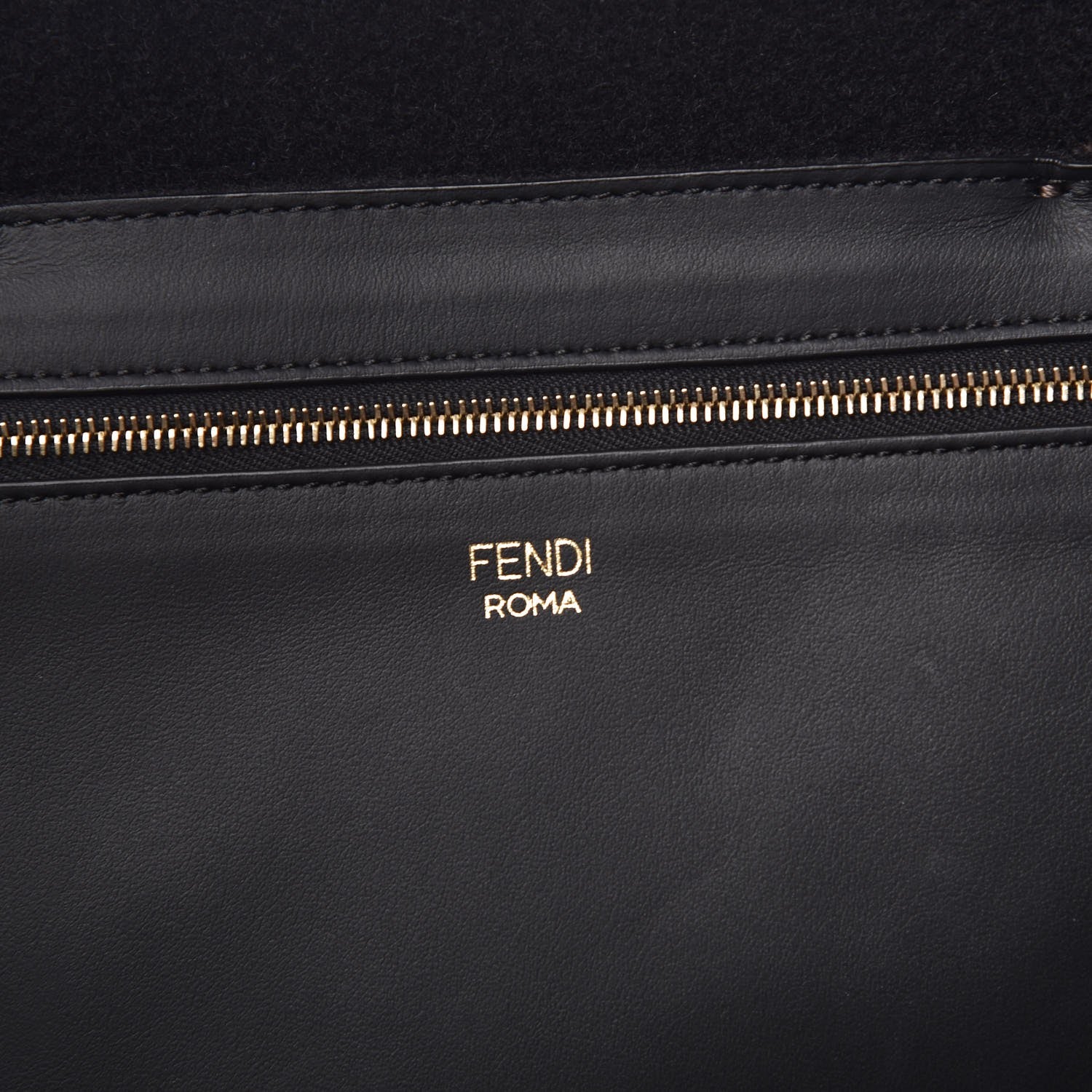 Fendi X FILA Glazed Fabric FF 1974 Mania Large Shopping Tote Bag Mogano Panna White 6 of 8