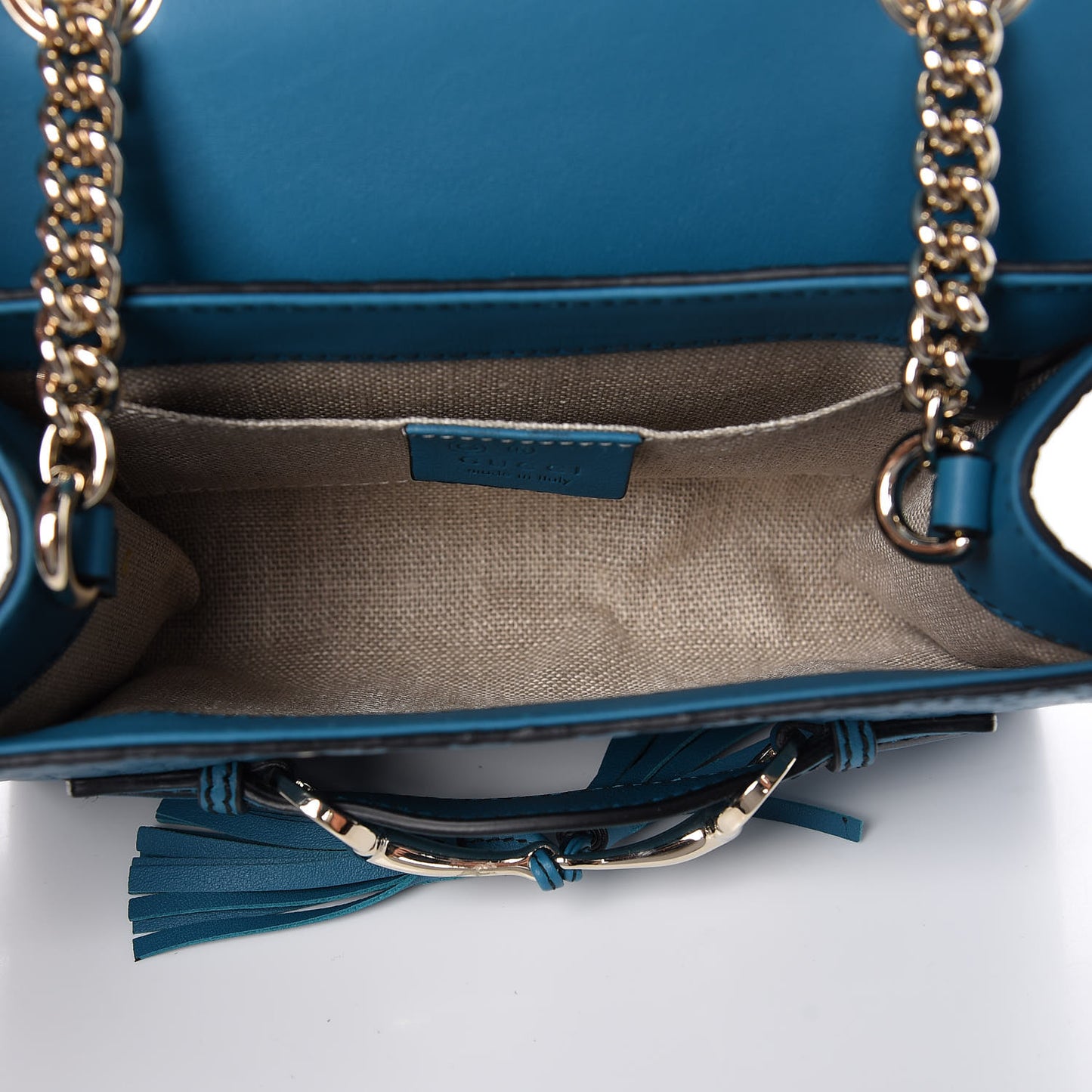 Microguccissima Mini Emily Shoulder Bag Deep Cobalt