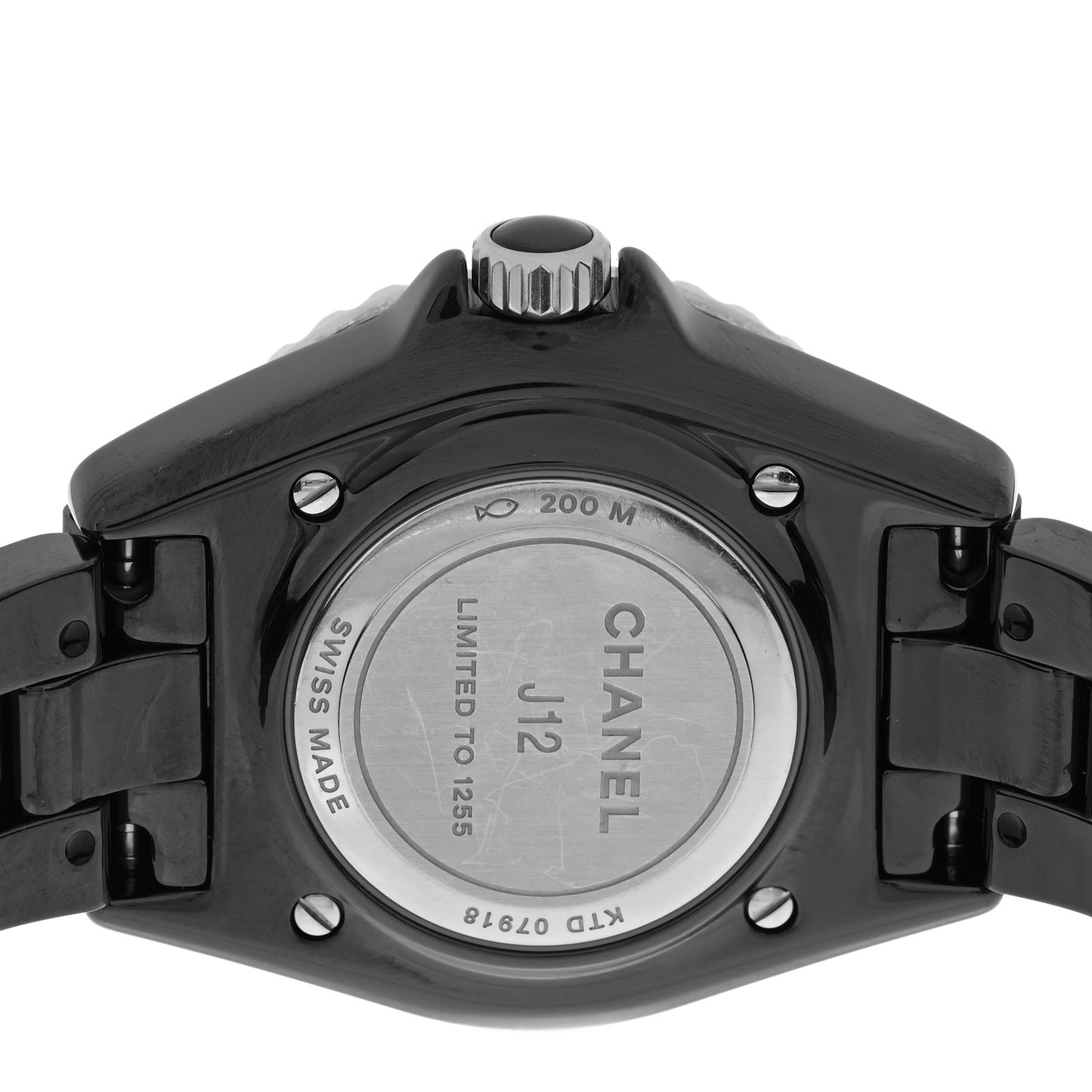 Stainless Steel Ceramic 33mm J12 Electro Quartz Watch Black