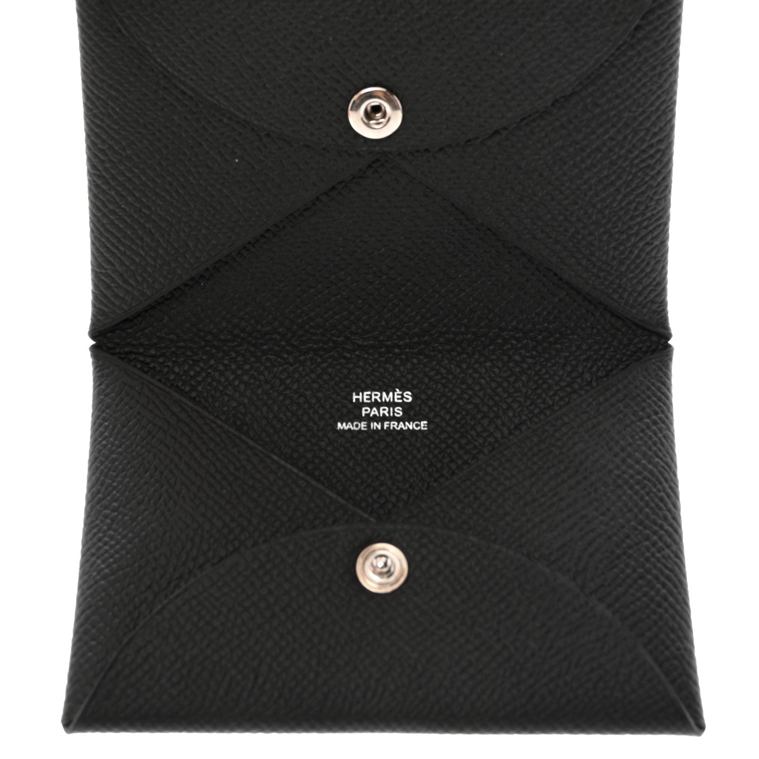Hermes Epsom Calvi Card Case Black 5 of 8