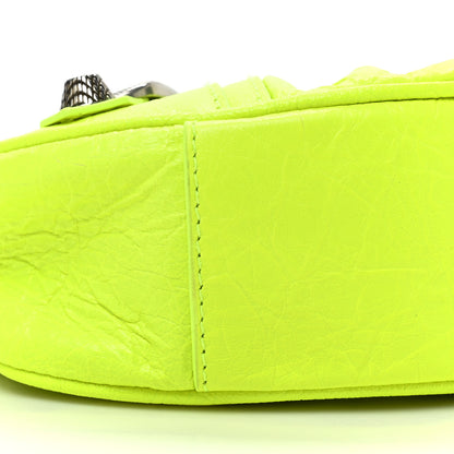 Balenciaga Agneau Arena Le Cagole Chain Shoulder Bag XS Fluo Yellow 9 of 9