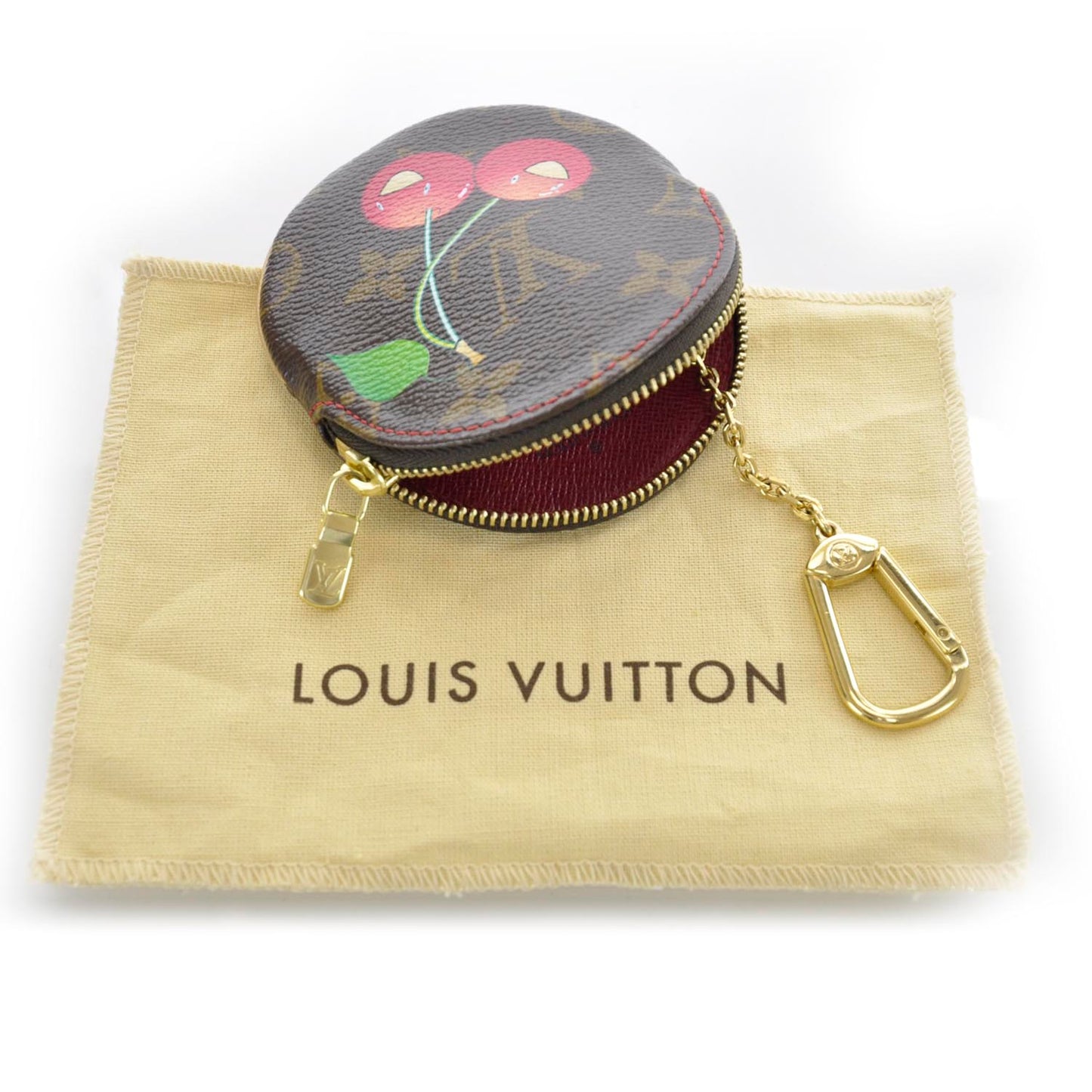 Monogram Cerises Round Coin Purse