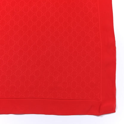 Gucci Silk GG Square Scarf Red 3 of 8