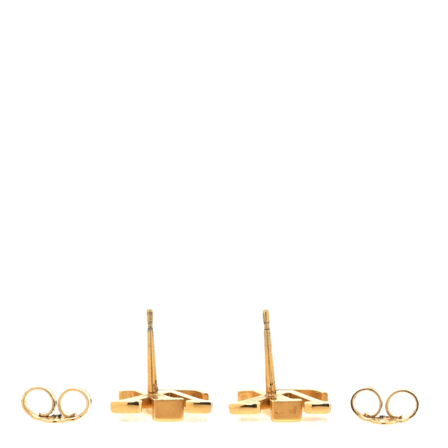 Metal LV Iconic Earrings Gold