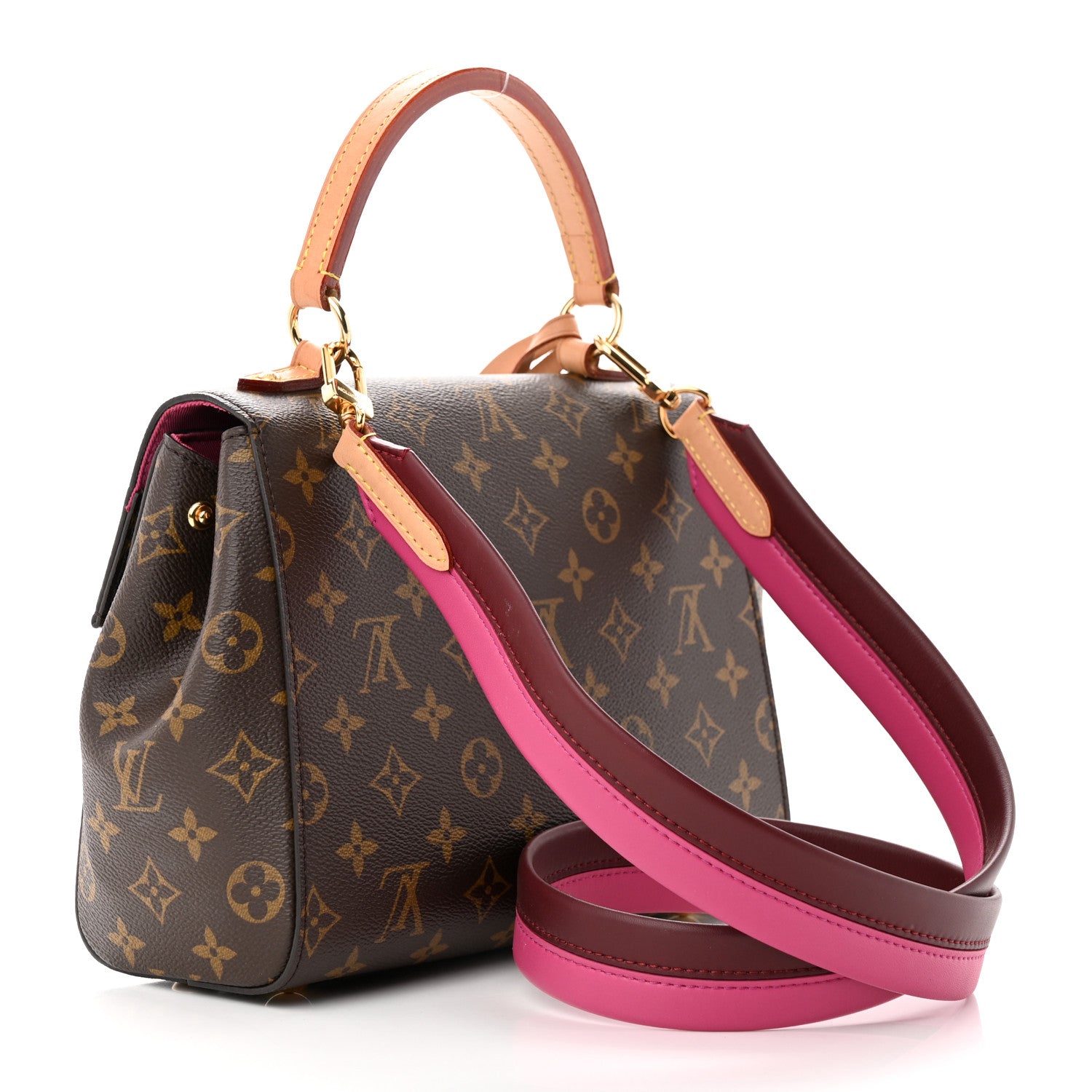 Louis Vuitton Monogram Cluny BB Bordeaux Fuchsia 3 of 10