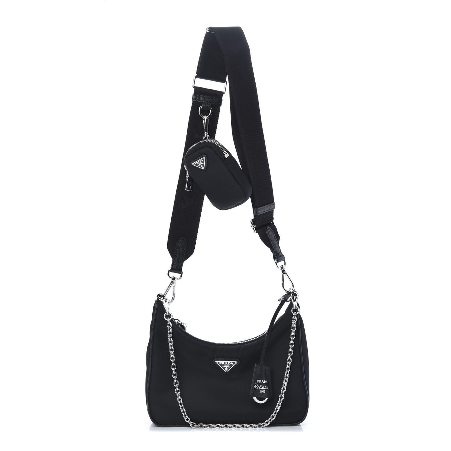 Nylon Re-Edition 2005 Shoulder Bag Black