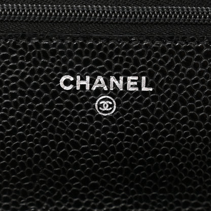 Chanel Caviar Quilted Wallet on Chain WOC Black 6 of 10