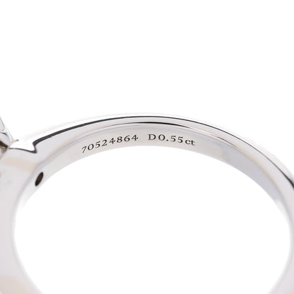 Tiffany Platinum Diamond .55ct Solitaire Engagement Ring 51 5.75 5 of 6