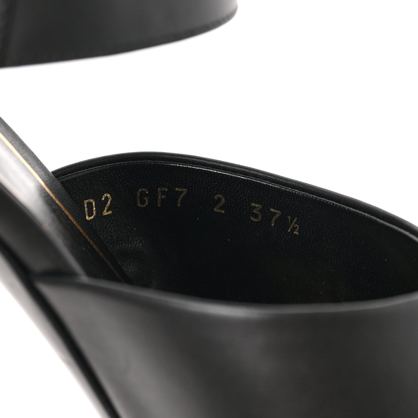 Calfskin VLogo Chain 85mm Sandals 37.5 Black