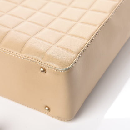 Chanel Lambskin Chocolate Bar Quilted Small Shoulder Bag Beige 13 of 13