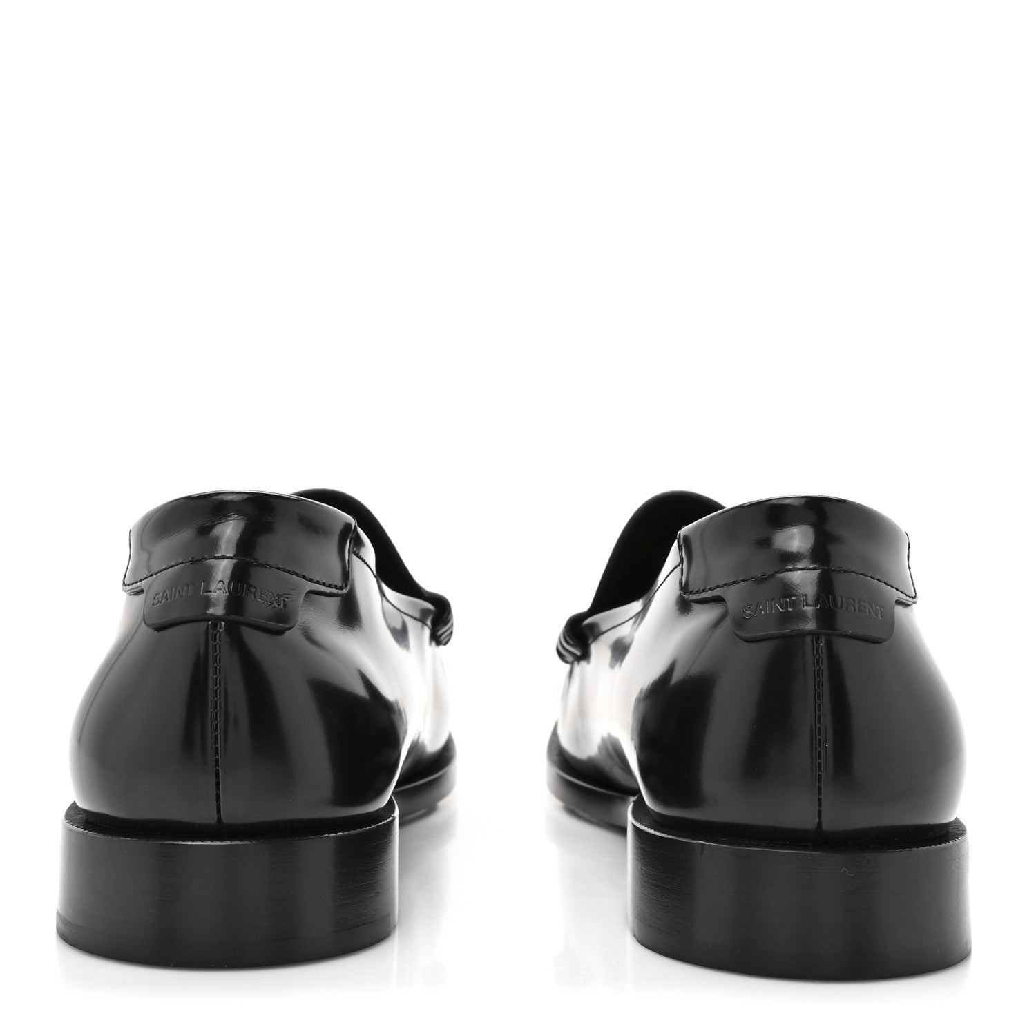 Saint Laurent Calfskin Mens Penny Loafers 44.5 Black 5 of 10