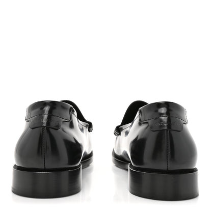 Saint Laurent Calfskin Mens Penny Loafers 44.5 Black 5 of 10