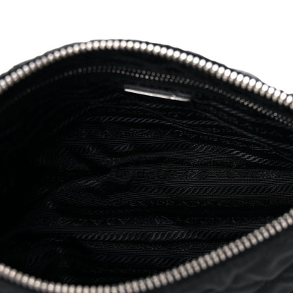 Prada Nylon Tessuto Impuntu Quilted Crossbody Bag Black 4 of 11