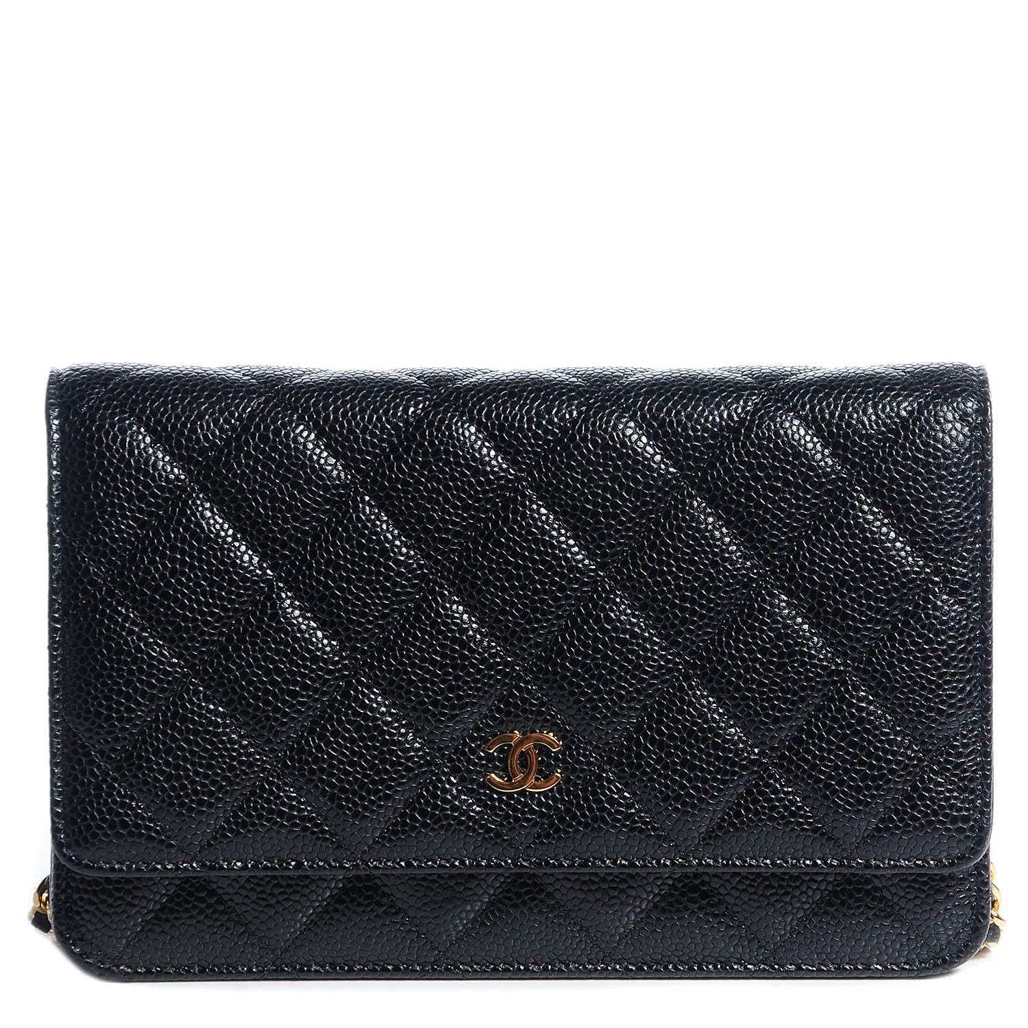 Chanel Caviar Quilted Wallet On Chain WOC Black 1 of 9