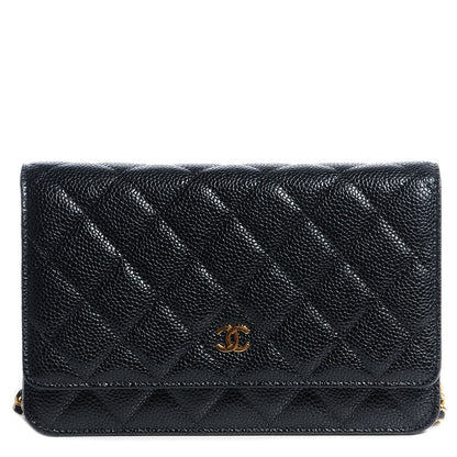 Chanel Caviar Quilted Wallet On Chain WOC Black 1 of 9