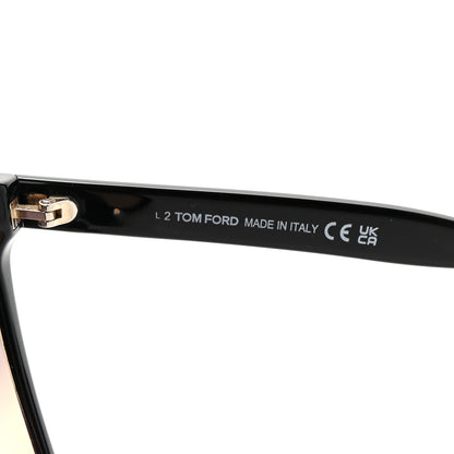 Tom Ford Acetate Sabrina Square Sunglasses TF764 Black 5 of 8
