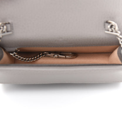 Gucci Dollar Calfskin Crystal Super Mini Dionysus Shoulder Bag Dusty Grey Black Diamond 5 of 8