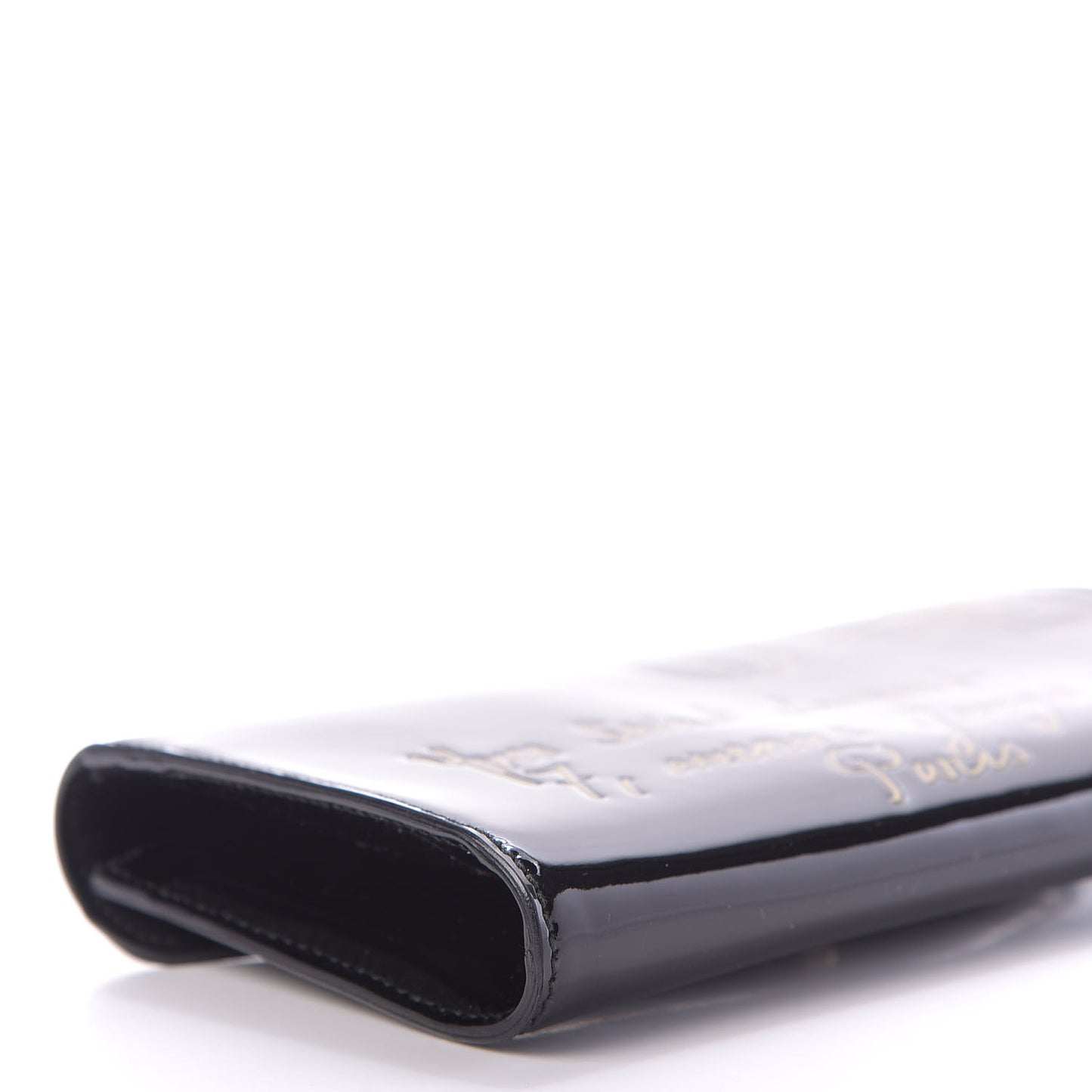 Patent Y-Mail Clutch Black