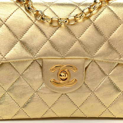 Chanel Metallic Lambskin Quilted Mini Square Flap Gold 7 of 12