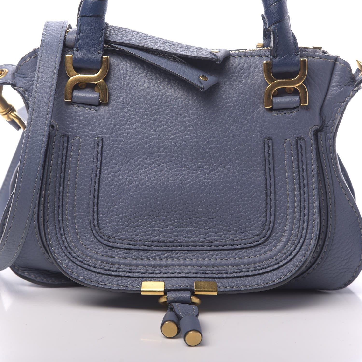 Chloe Calfskin Mini Marcie Satchel Street Blue 11 of 11