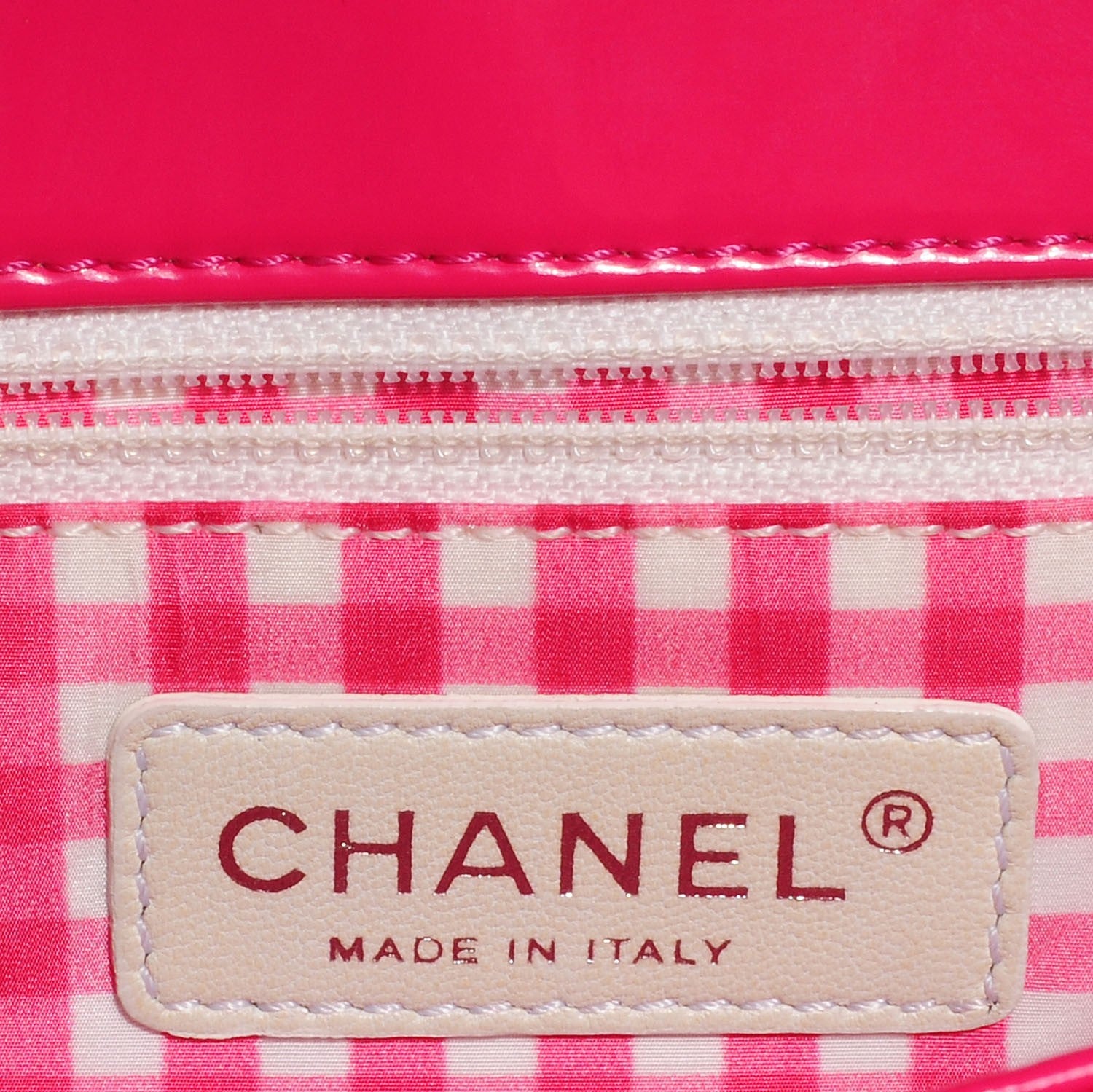 Chanel Vinyl Small Lipstick Flap Fuchsia 5 of 8