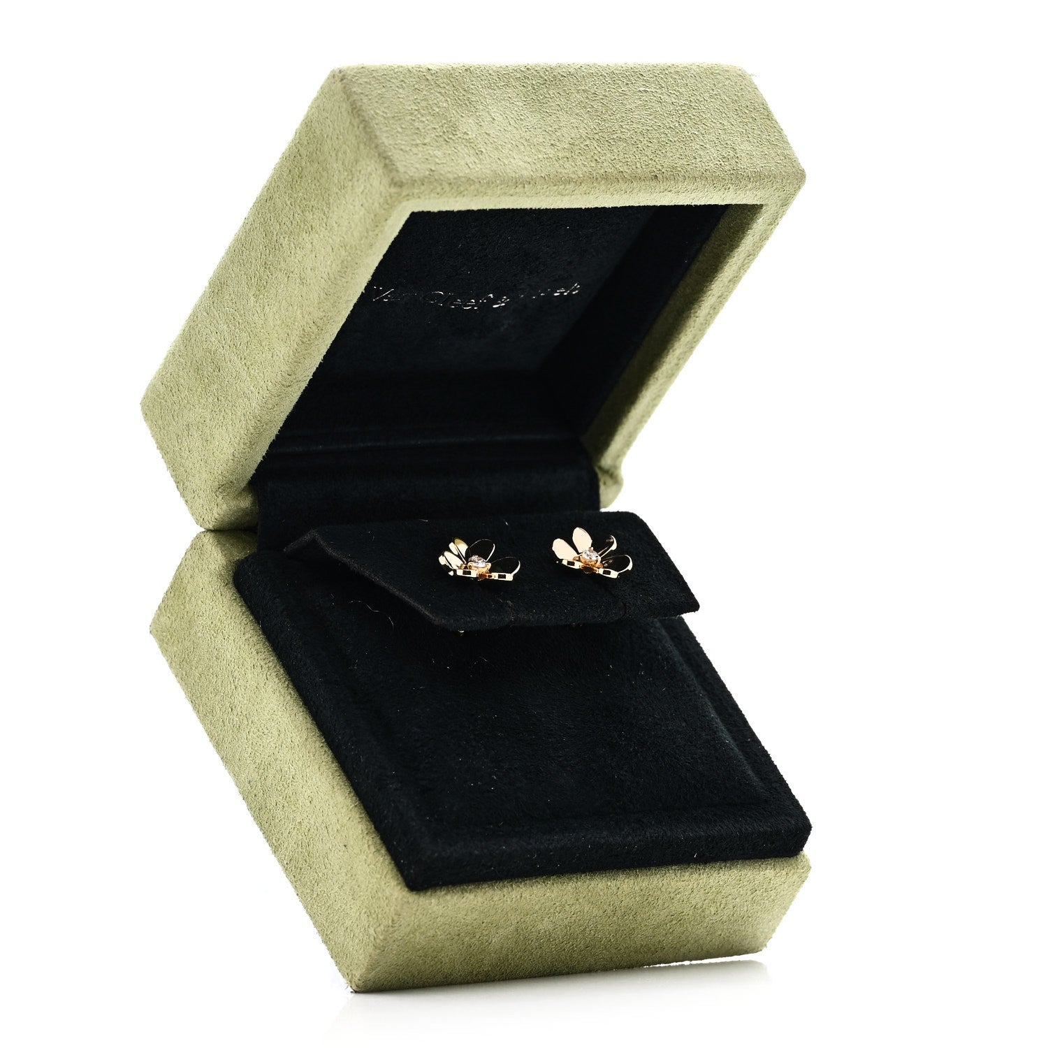 Van Cleef & Arpels 18K Yellow Gold Diamond Mini Frivole Earrings 5 of 5