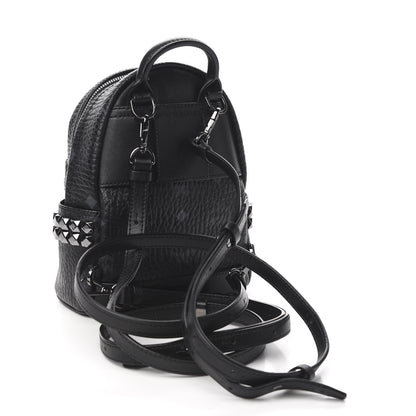 MCM Visetos Side Stud X-Mini Stark Bebe Boo Backpack Black 2 of 8