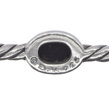 David Yurman Sterling Silver Color Classics 4 Station Bangle Bracelet Black Onyx 3 of 3