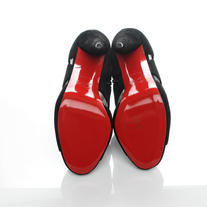 Christian Louboutin Veau Velours Belfeconica 120 Booties 39 Black 5 of 7
