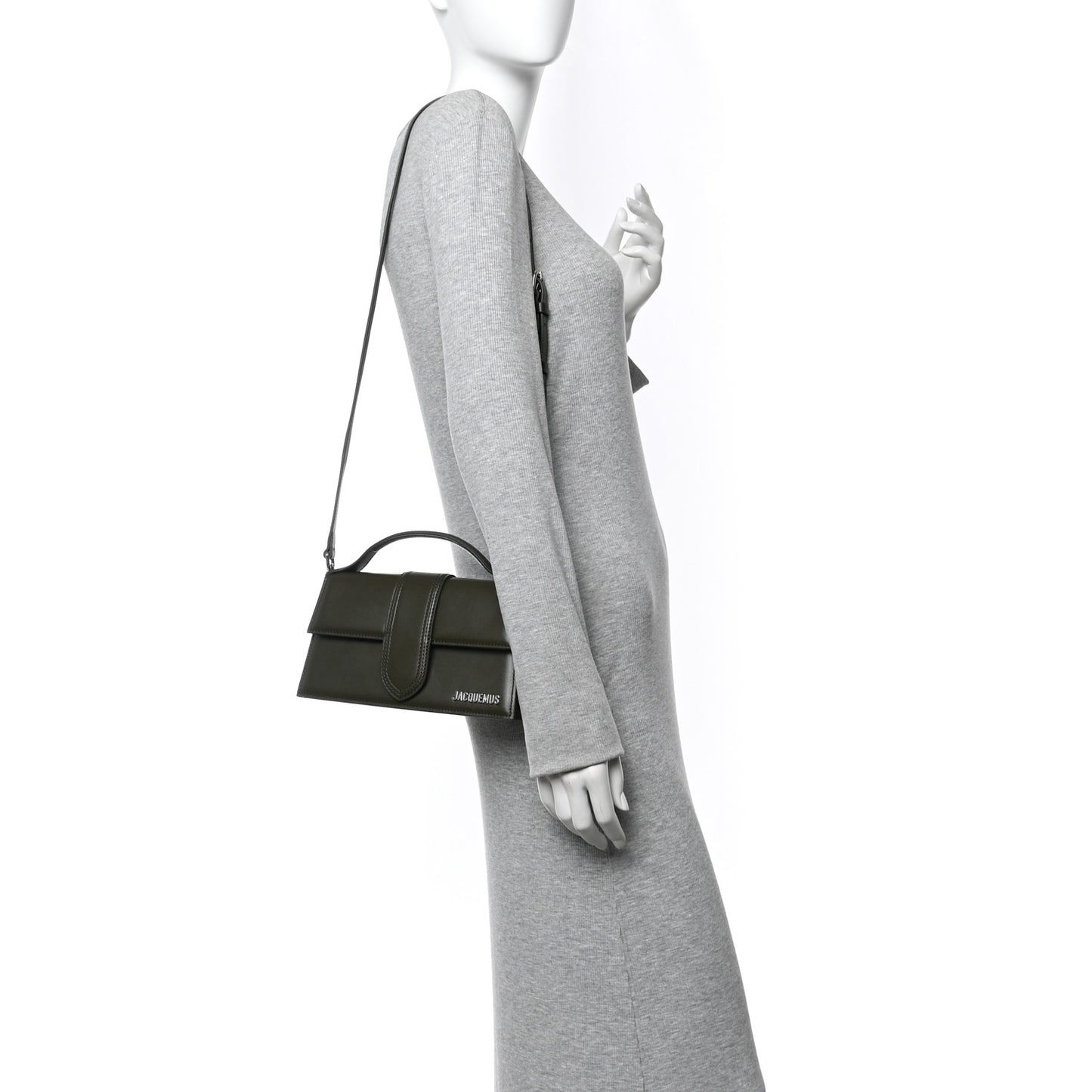 Smooth Calfskin Le Grand Bambino Dark Khaki