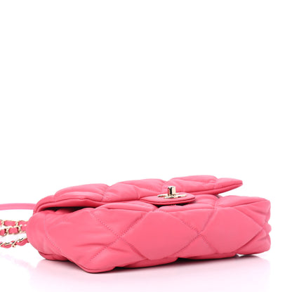 Chanel Calfskin Quilted Medium Bubbly Flap Pink 5 of 8