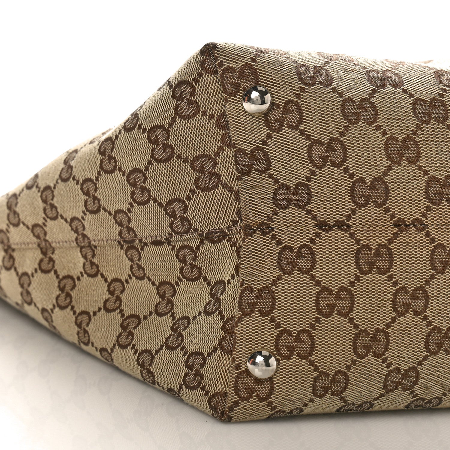 Gucci Monogram Medium Icon Bit Tote Dark Brown 8 of 9