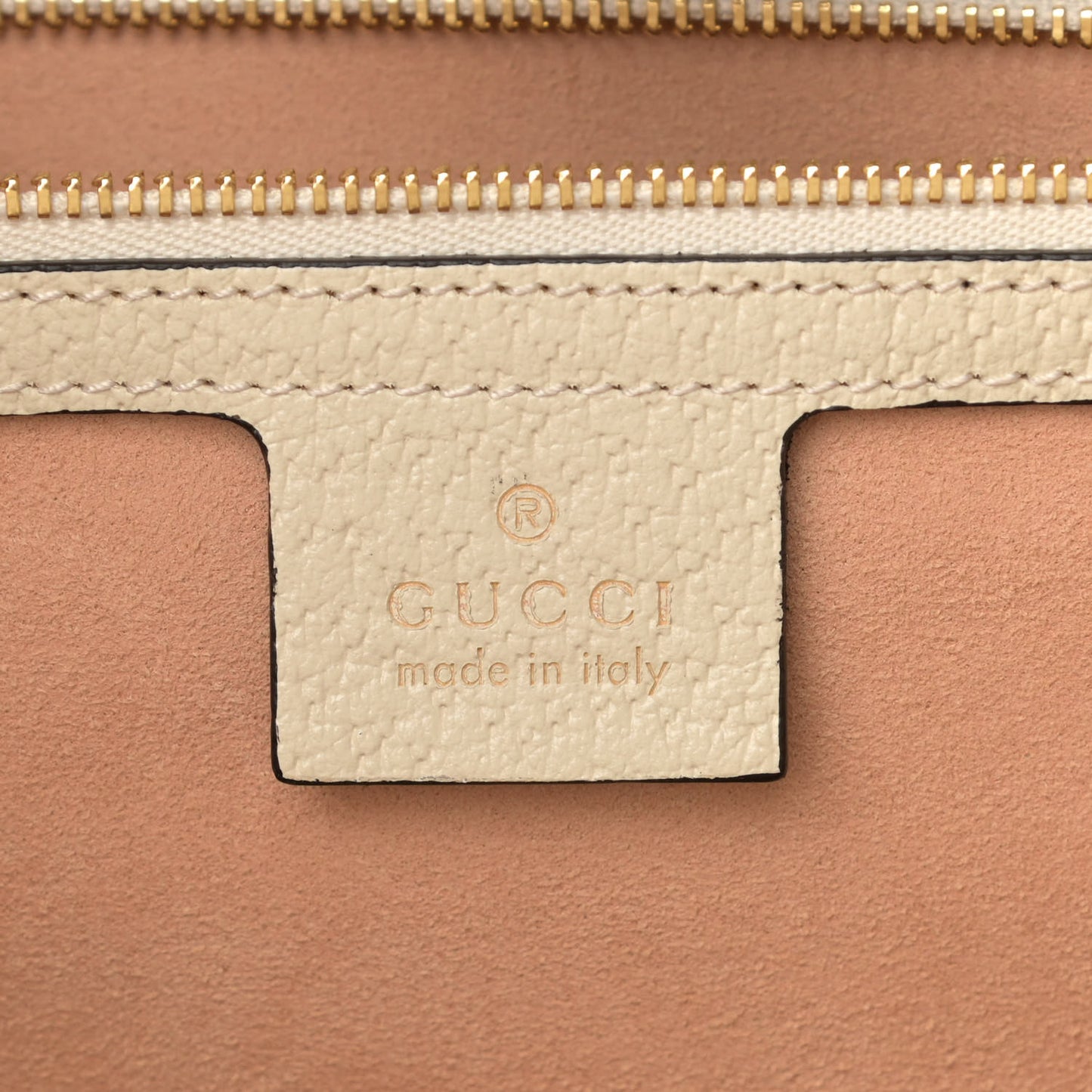 GG Supreme Monogram Textured Dollar Calfskin Web Medium Ophidia Shopping Tote Beige Ebony Mystic White