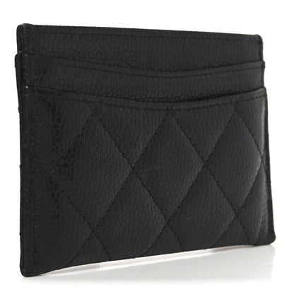 Chanel Caviar Quilted Card Holder Black 3 of 9