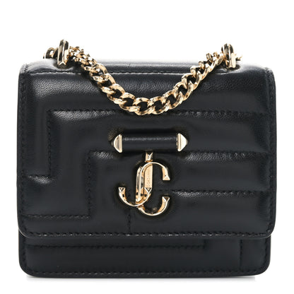Jimmy Choo Nappa Quilted Varenne Micro Avenue Quad Black 1 of 9