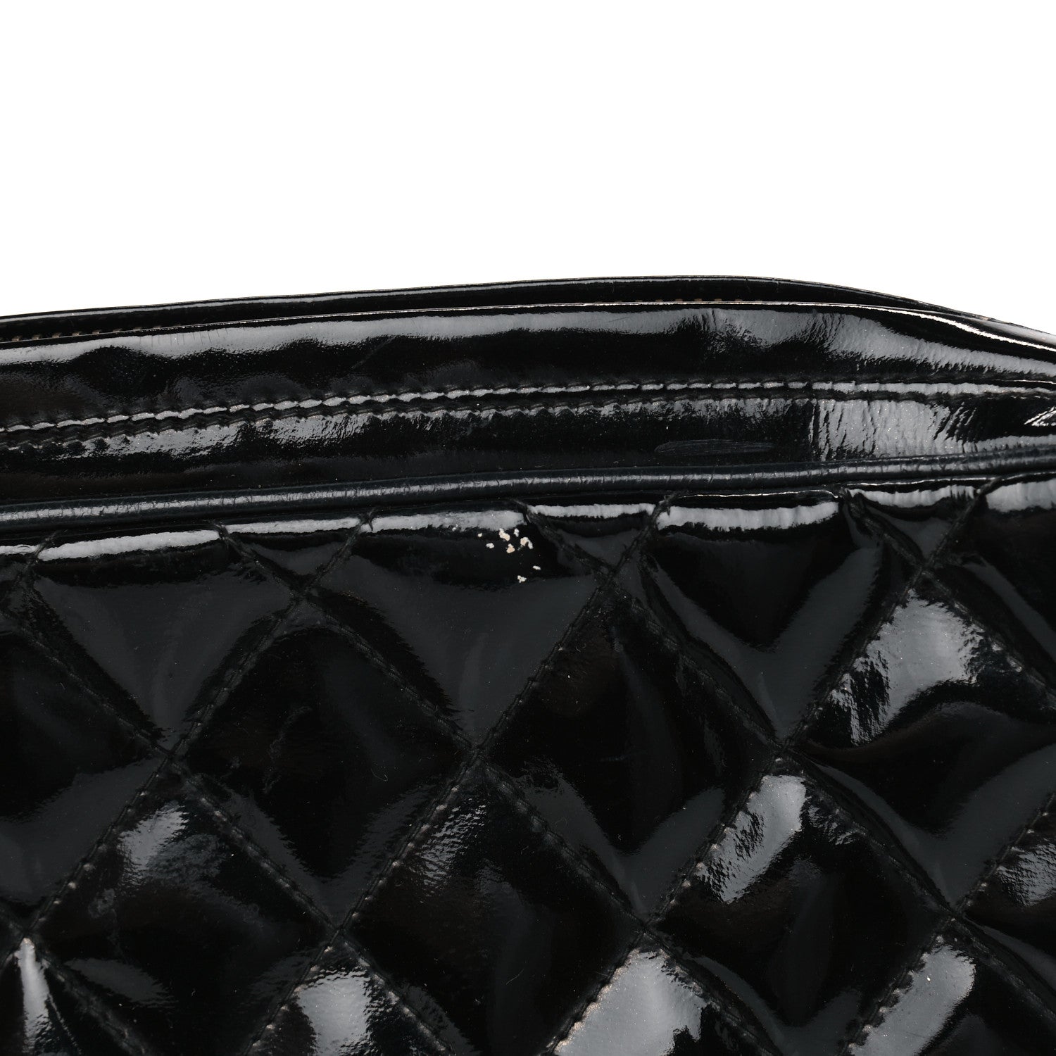 Chanel Patent Quilted Tassel Camera Case Black 10 of 10