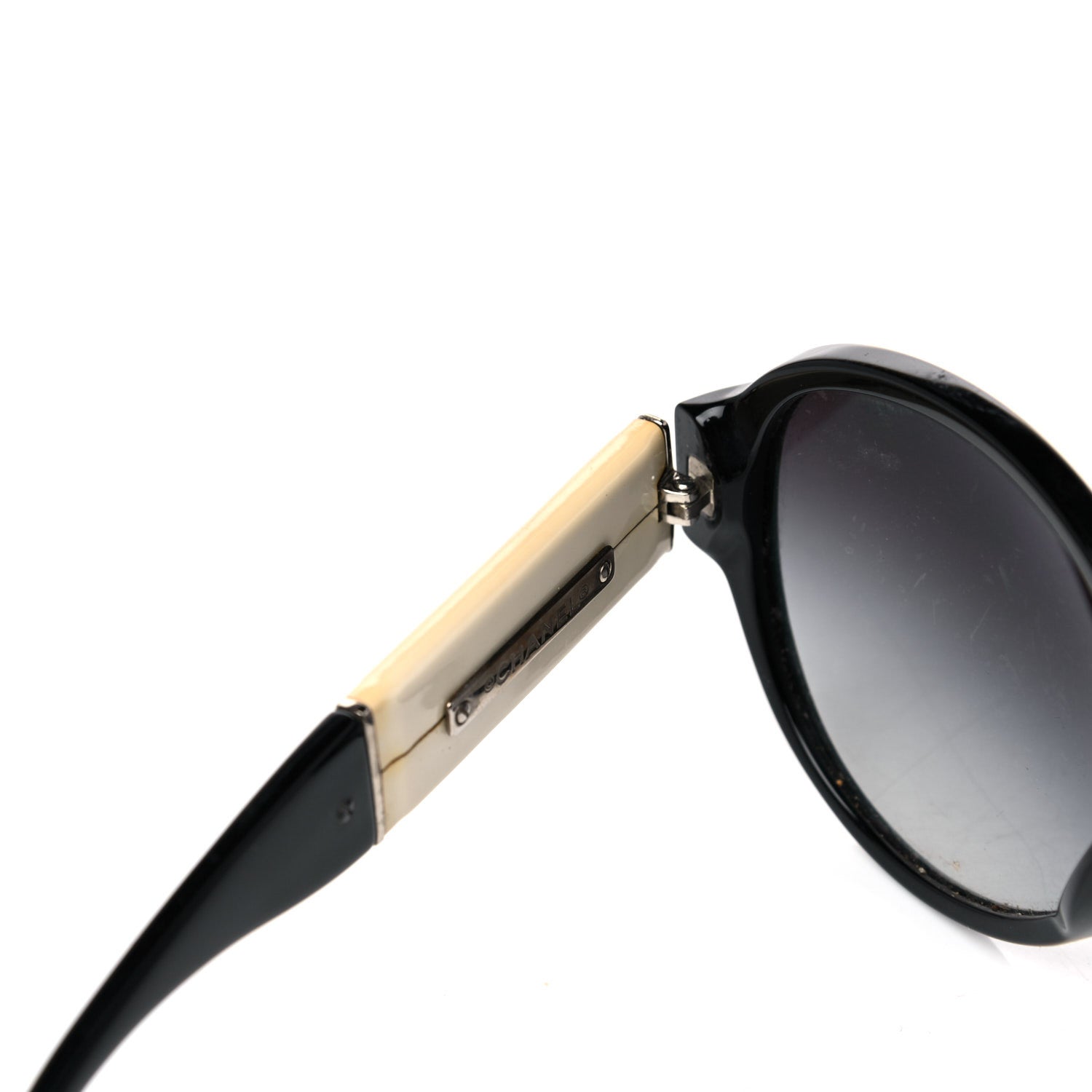 Chanel Acetate CC Sunglasses 5229Q Black White 9 of 10