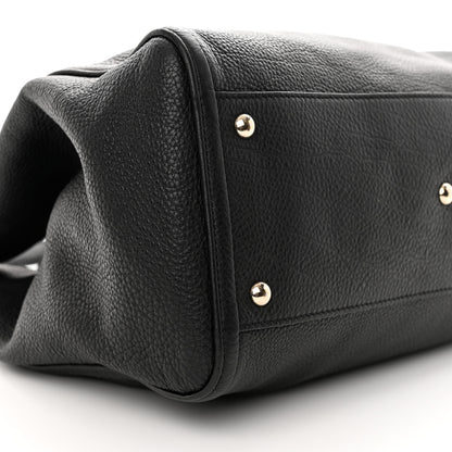 Gucci Pebbled Calfskin Medium Soho Shoulder Bag Black 9 of 13