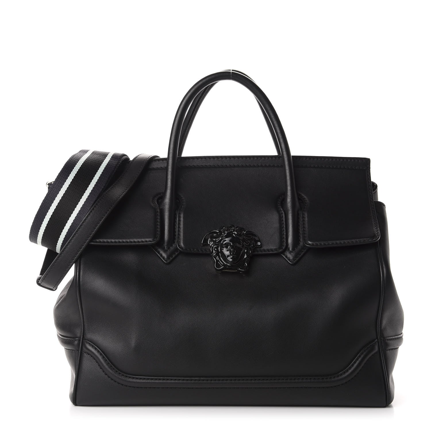 Versace Calfskin Large Palazzo Empire Bag Black 1 of 13