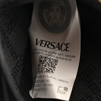 Versace Coated Canvas La Greca Signature Shoulder Bag Candy Black 7 of 12