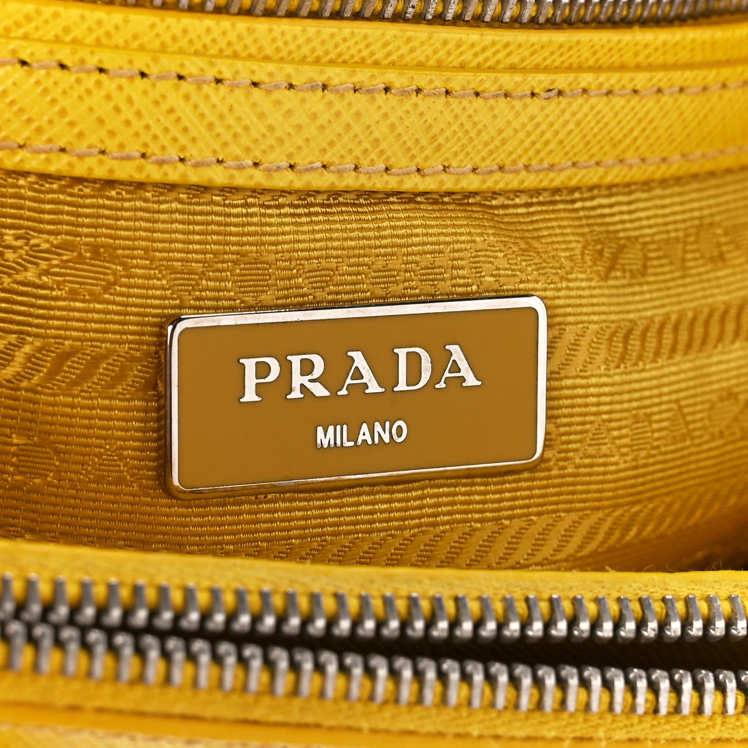 Prada Saffiano Small Galleria Double Zip Tote Soleil 7 of 13