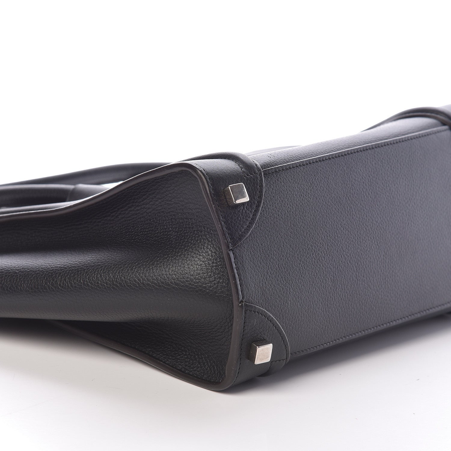 Celine Drummed Calfskin Micro Luggage Black 8 of 9