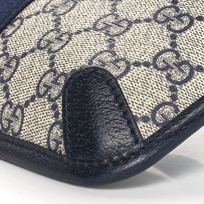 Gucci GG Supreme Monogram Web Small Ophidia Belt Bag 90 36 Beige Navy 11 of 11