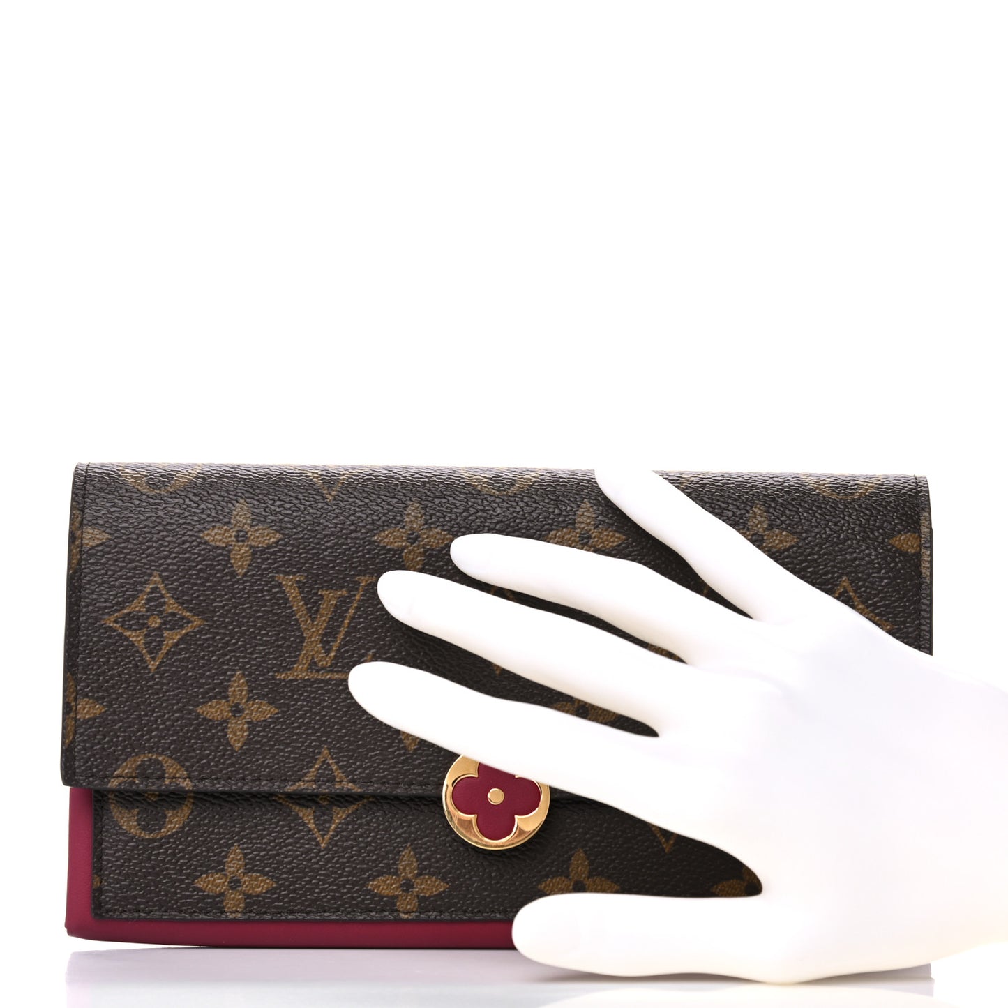 Monogram Flore Wallet Fuchsia