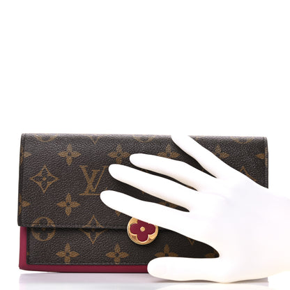 Louis Vuitton Monogram Flore Wallet Fuchsia 2 of 11