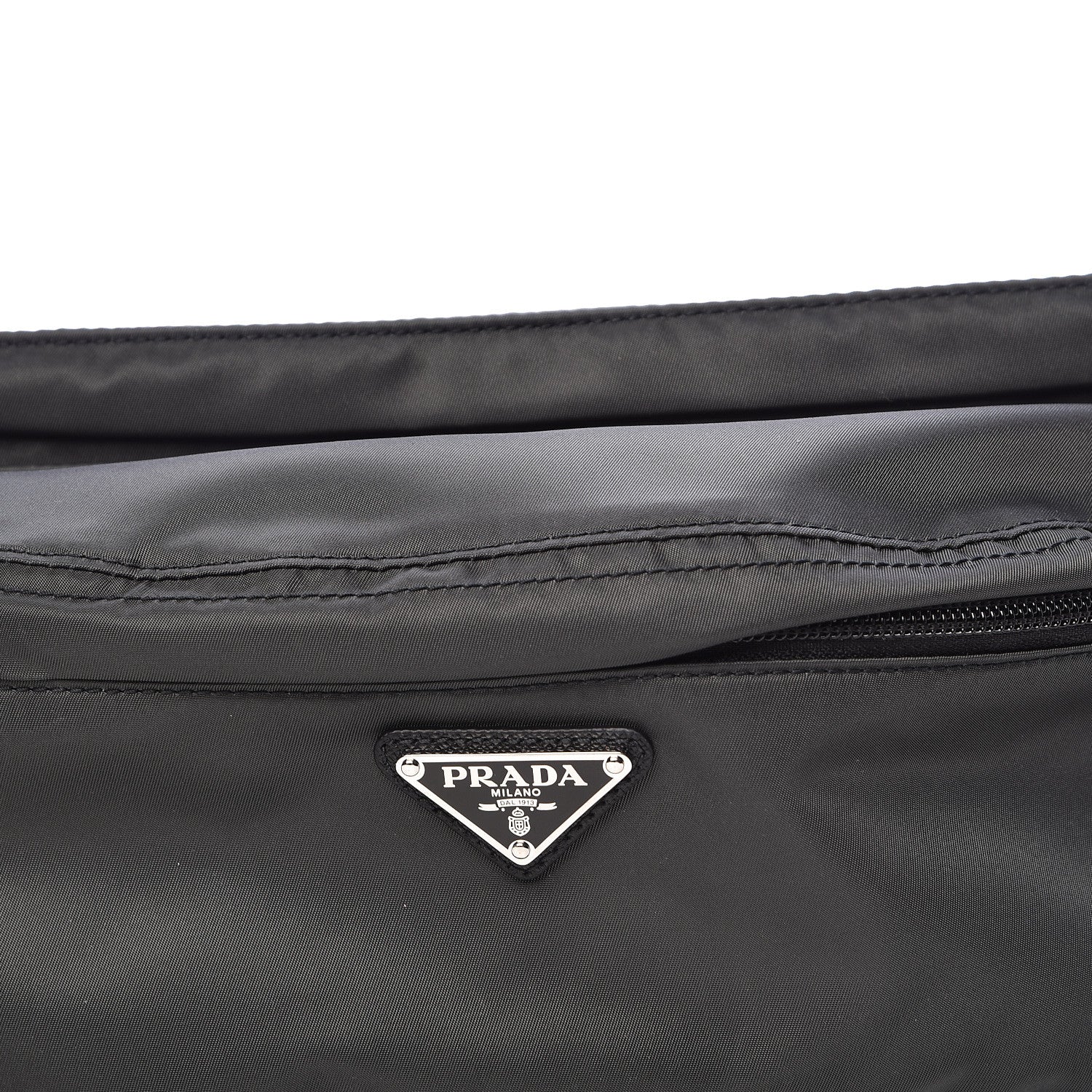 Prada Tessuto Nylon Montagna Belt Bag Piombo 9 of 11