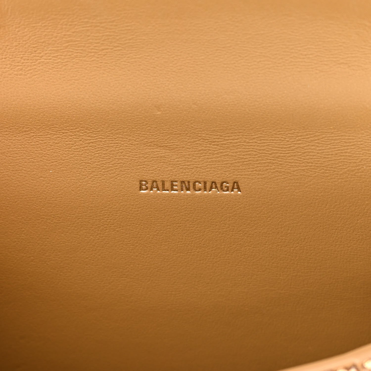 Balenciaga Strass Suede Hourglass Top Handle Bag XS Gold 6 of 13