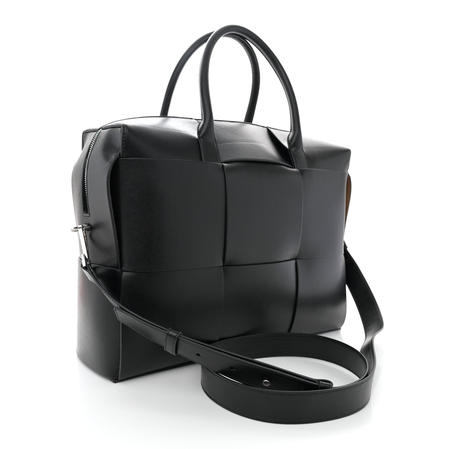 Bottega Veneta Calfskin Maxi Intrecciato Arco Briefcase Black 3 of 13