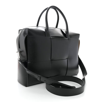 Bottega Veneta Calfskin Maxi Intrecciato Arco Briefcase Black 3 of 13